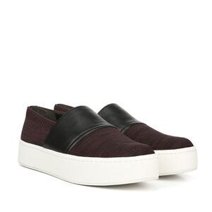 VINCE Bordeaux Ward Slip On Platform Shoes-7